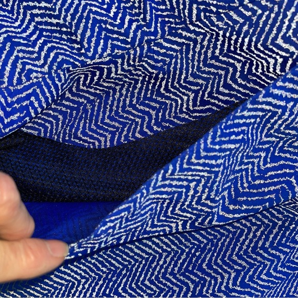 Illuminite Women's Large Blue  Chevron Reflective Jacket Vented Packable - Picture 4 of 10